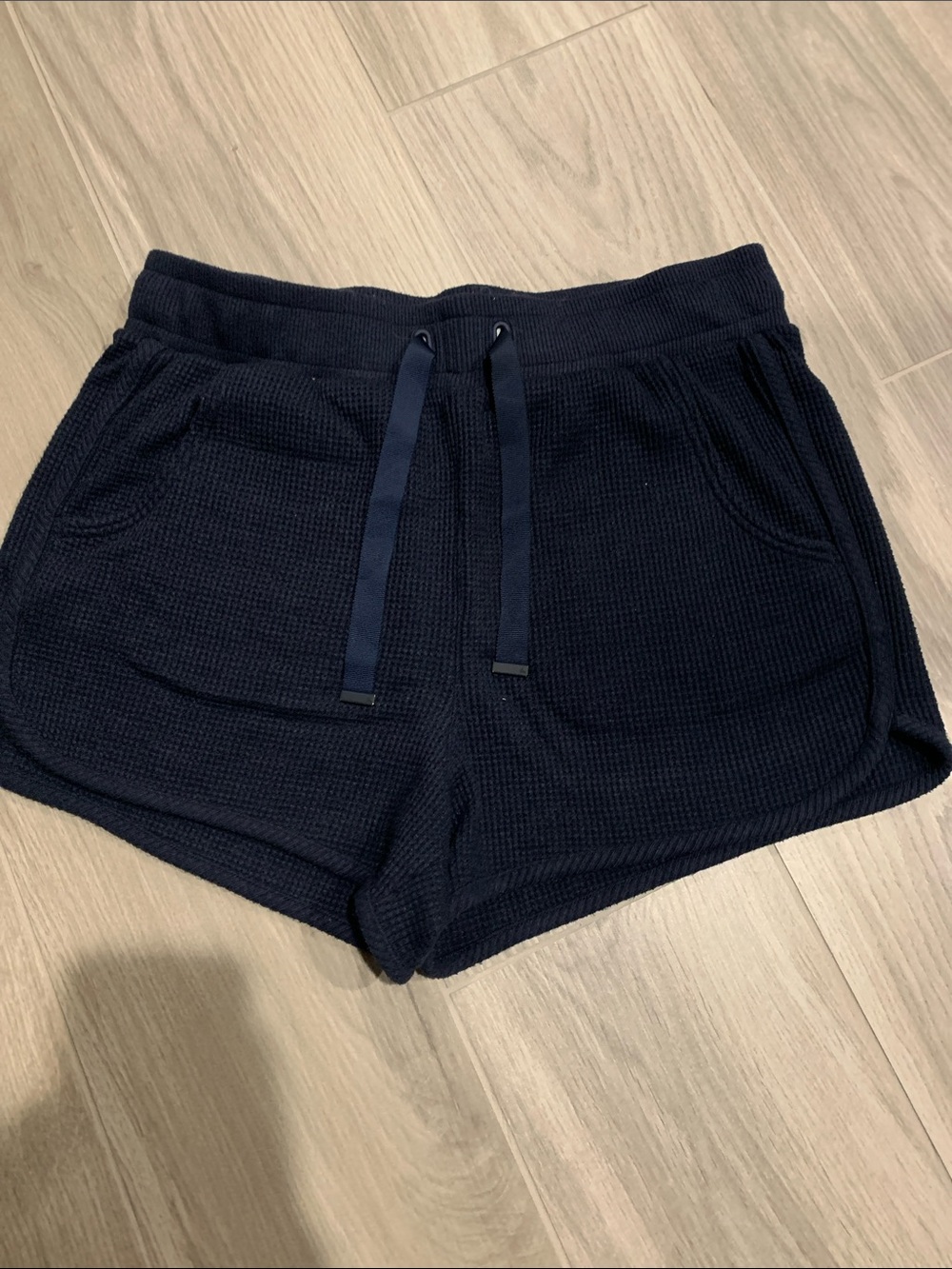 Travis Mathew Navy Waffle-Knit Athletic Shorts